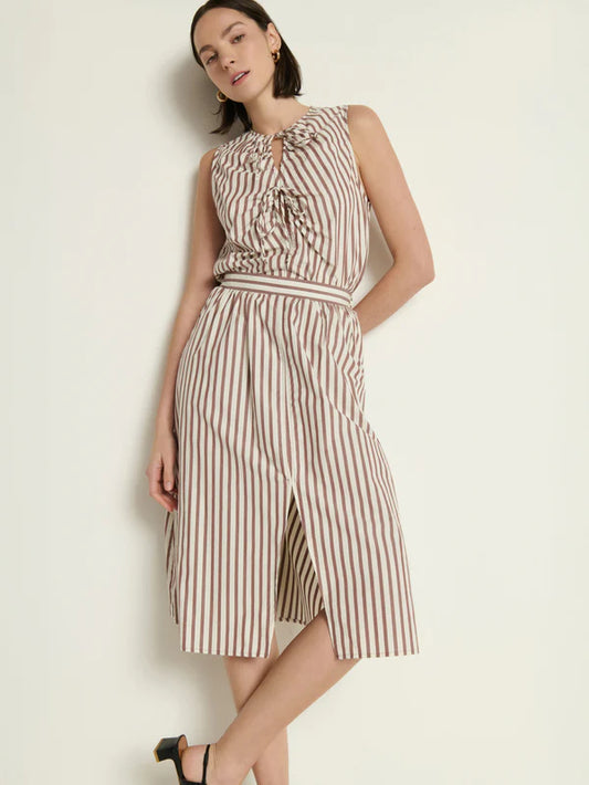 Tatiana Skirt in Sable Stripe