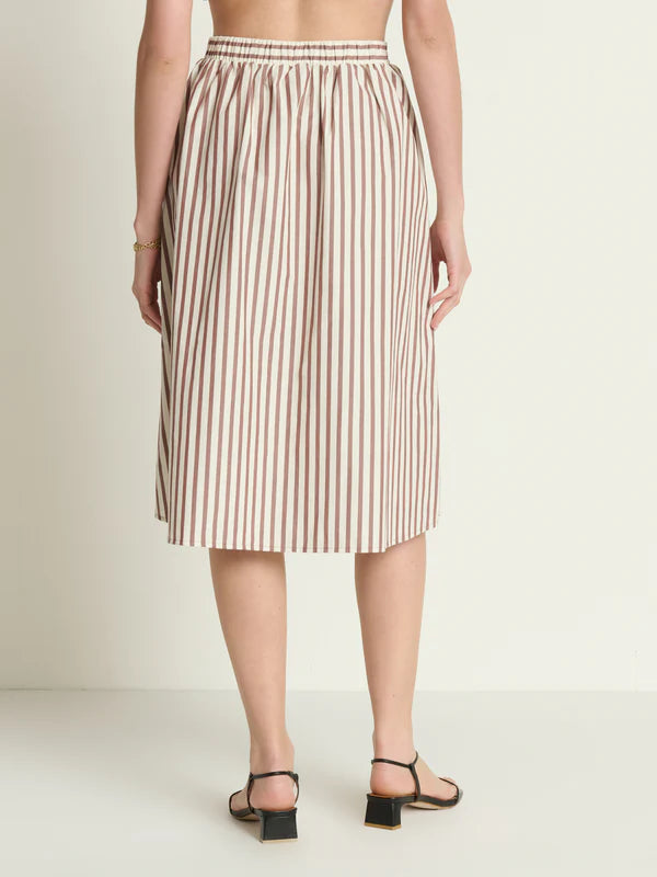 Tatiana Skirt in Sable Stripe