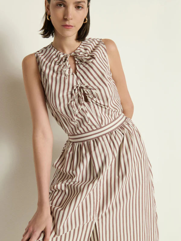 Tatiana Skirt in Sable Stripe