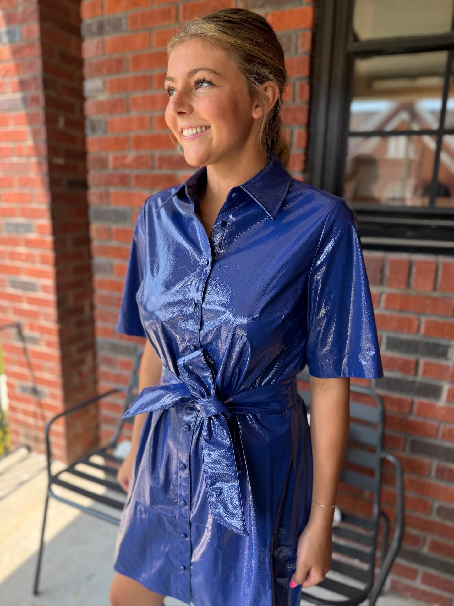 Teagan Dress in Azure