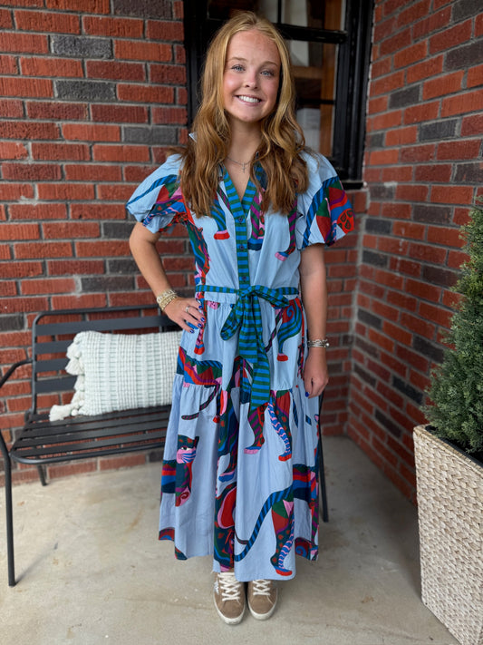 Dellla Dress in Cheetah Mirage