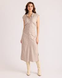 Layne Dress in Chalk