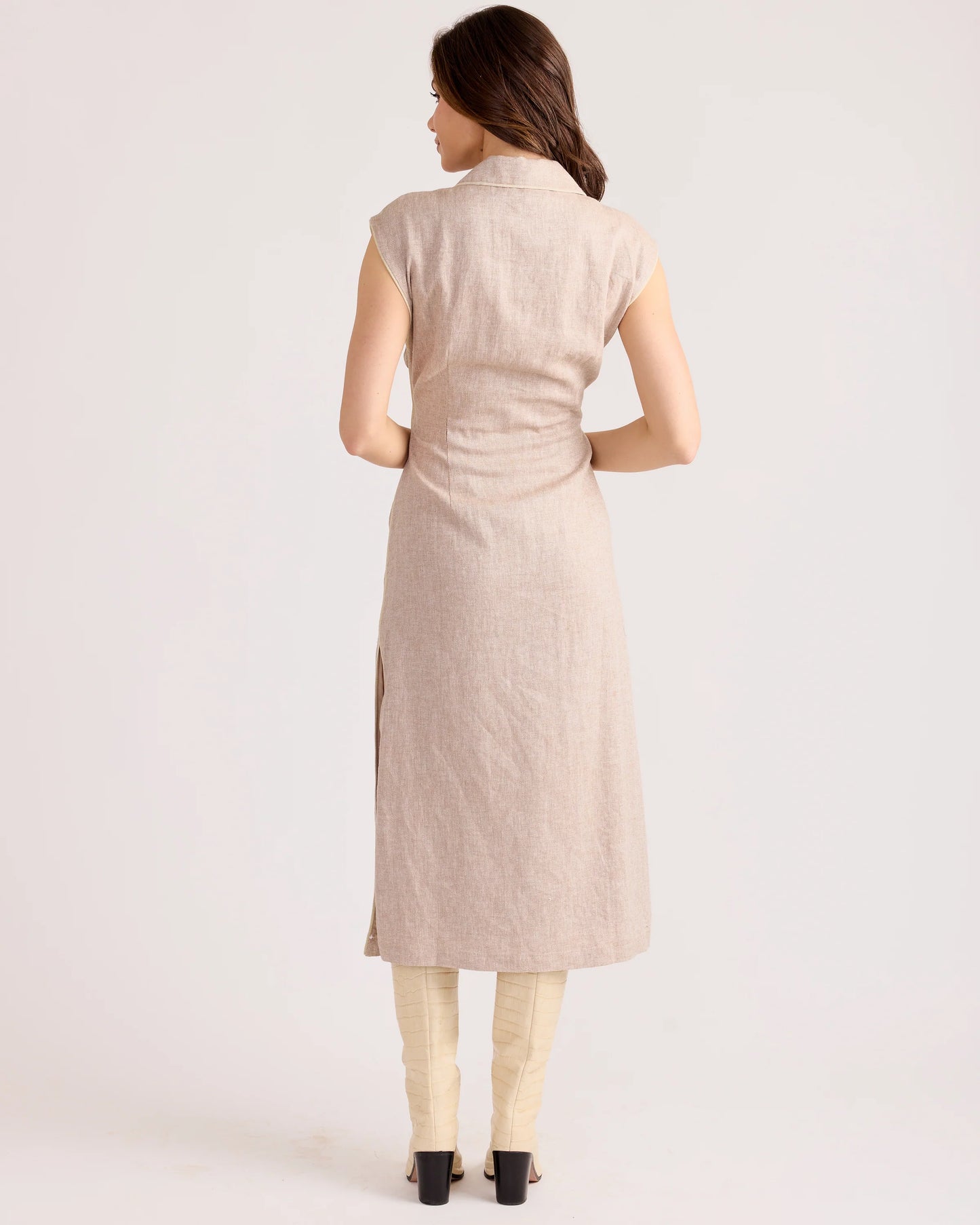 Layne Dress in Chalk