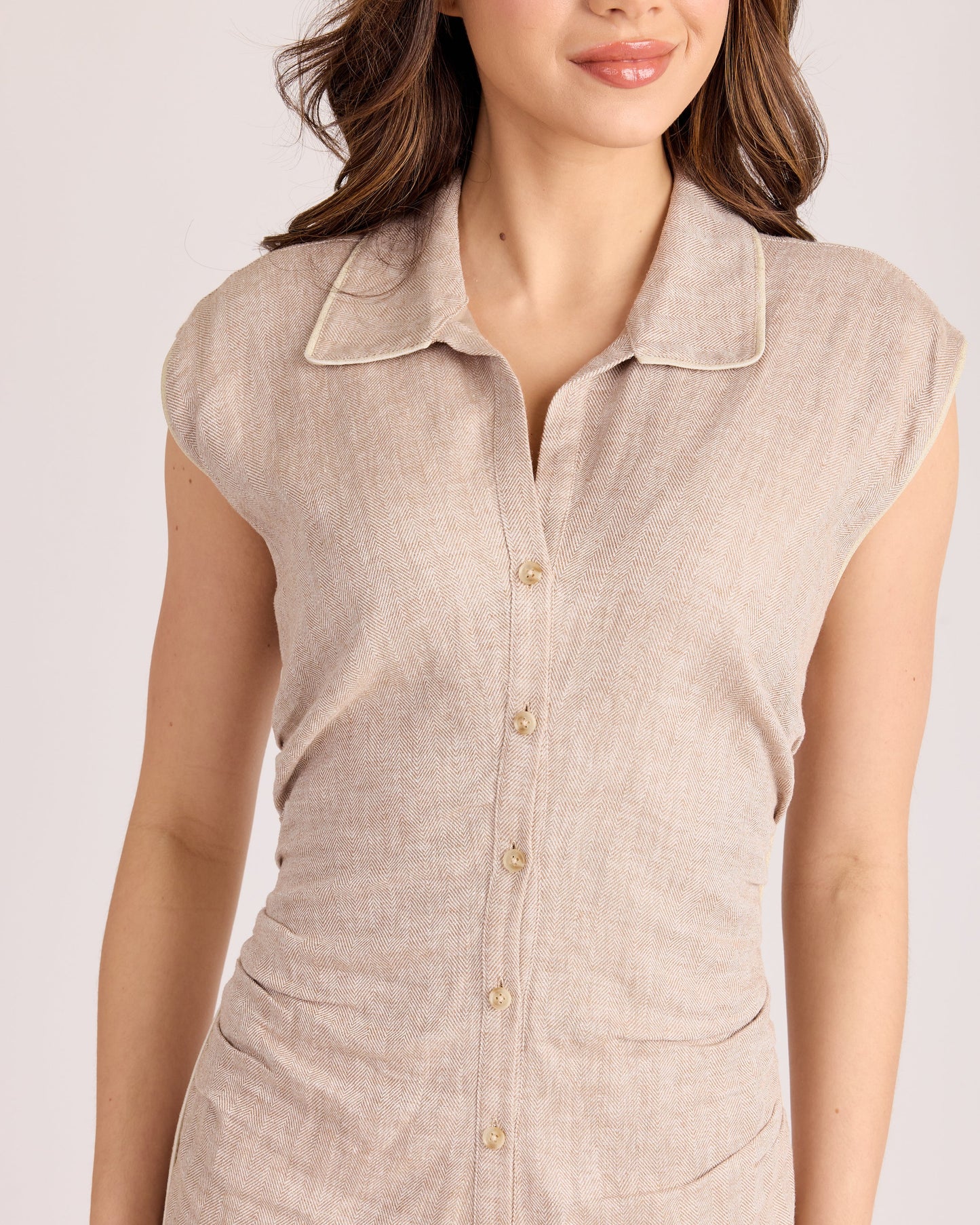 Layne Dress in Chalk