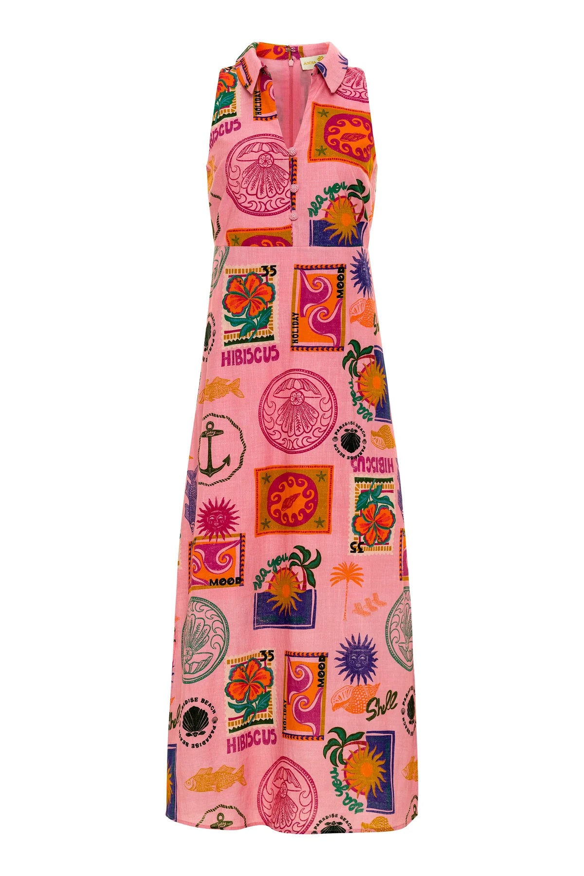 Jill Midi Coral Conversation