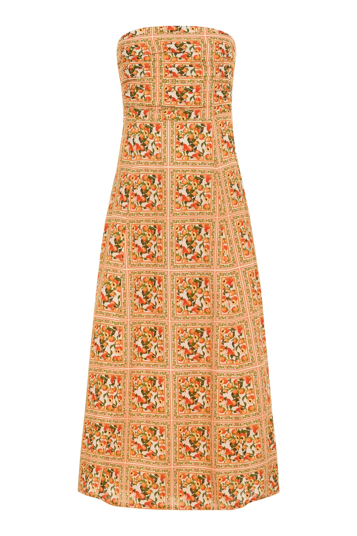Clayton Midi Dress in Summer Peach