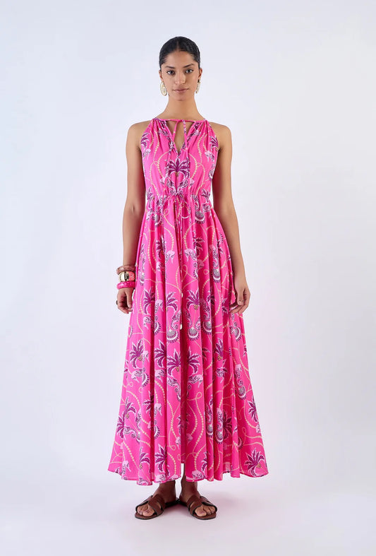 Marina Dress in Paradise Island Pink