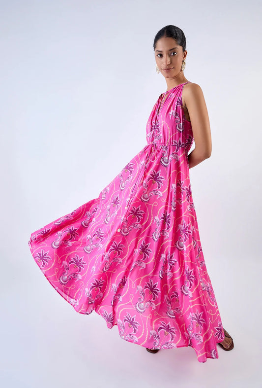 Marina Dress in Paradise Island Pink