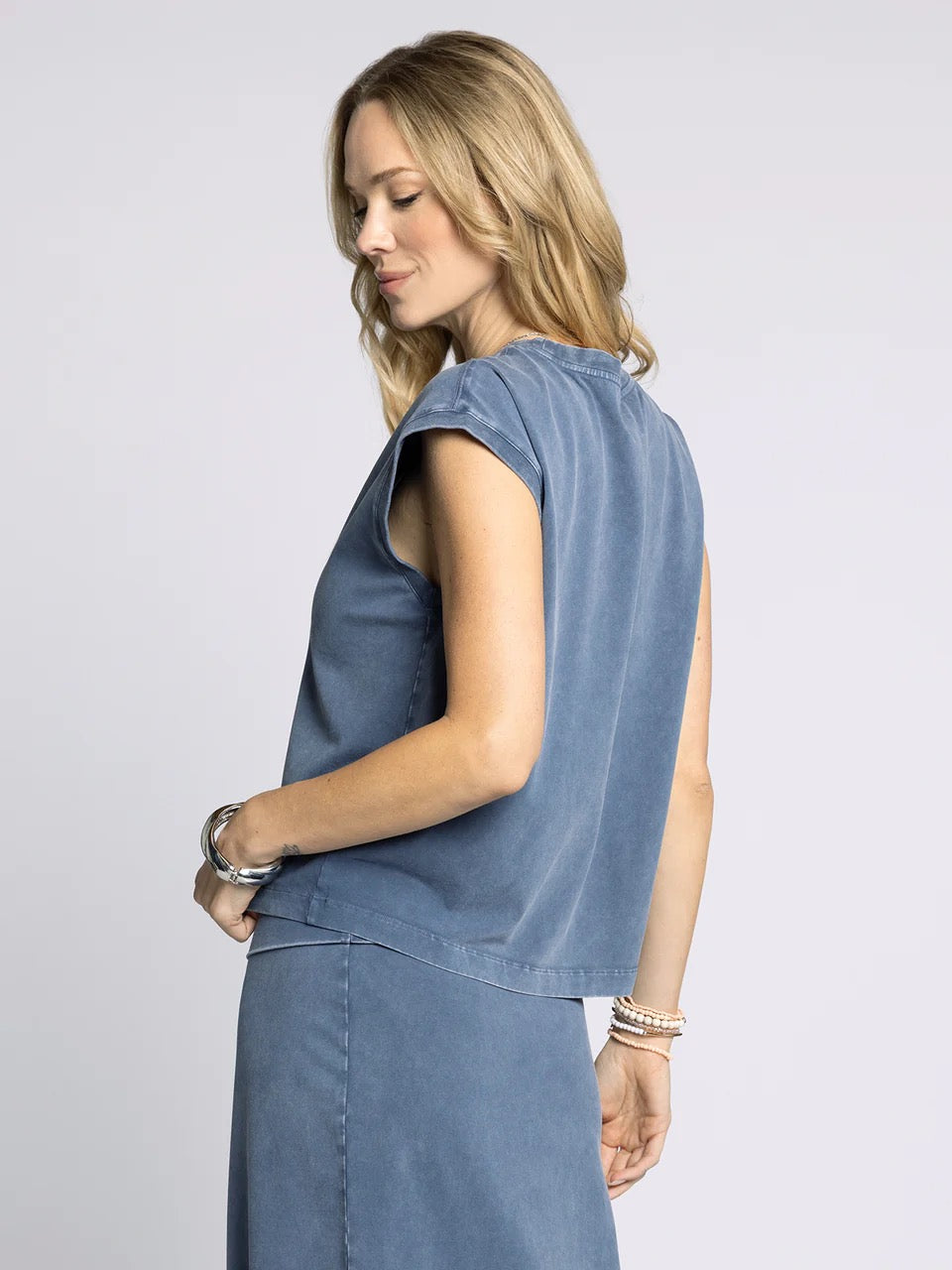 Juno Tank in Vintage Indigo