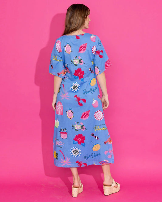 Delaney Dress in Coastal Icon Print