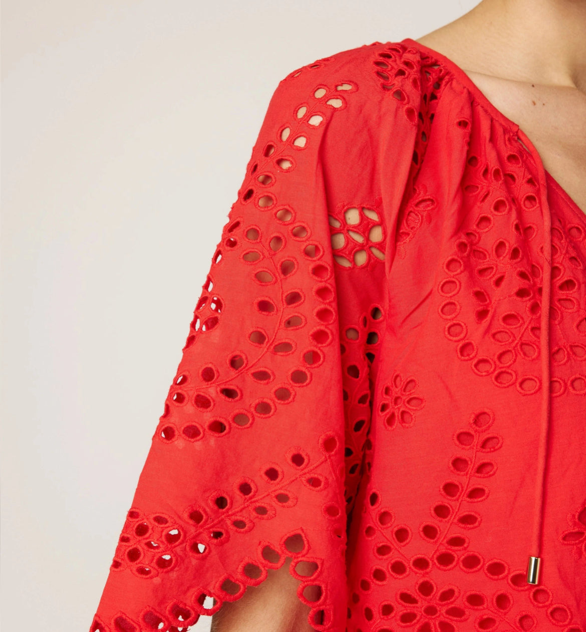 Lulu Blouse in Poppy Red