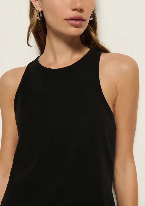 Dani Tank Dress Jet Black