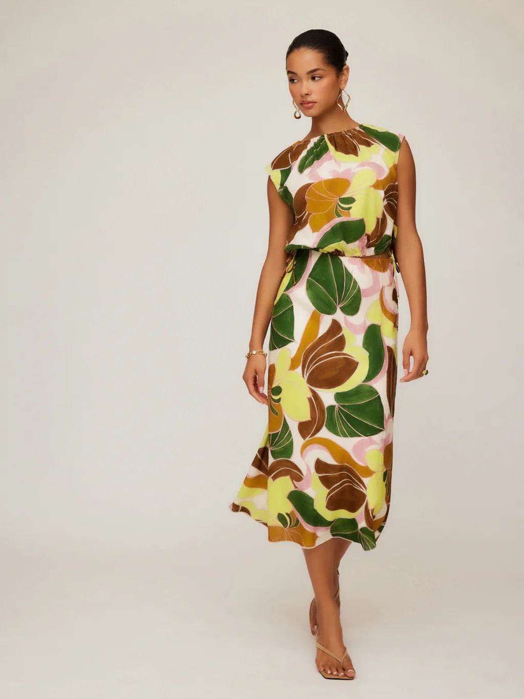 Mia Bias Midi Skirt