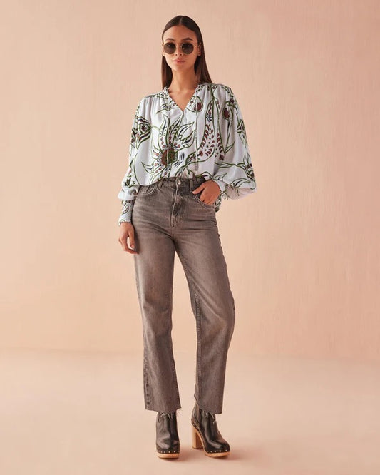 Anouk Blouse in Diya Powder