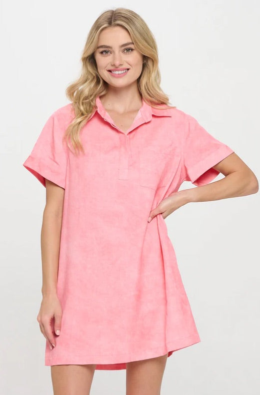 Coral Sands Shirt Dress