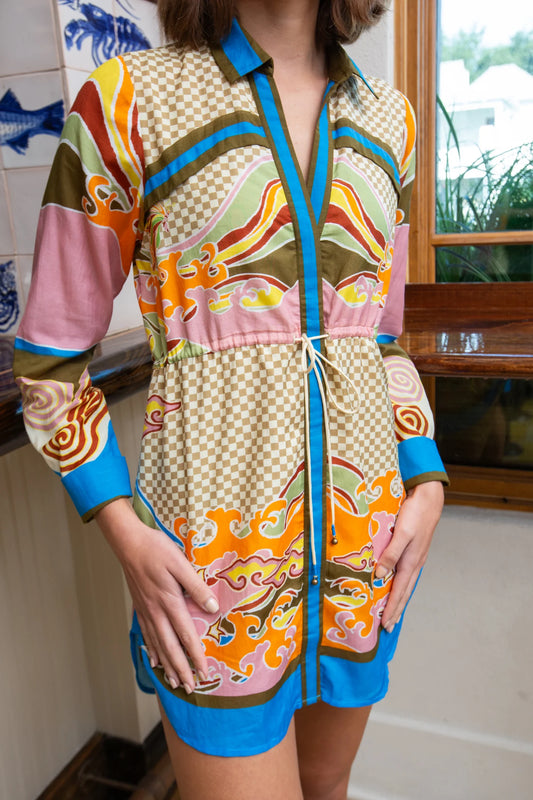 Salem Dress in Tropical Wave