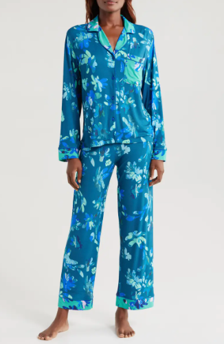 Sofia PJ Long Set in Marble Floral