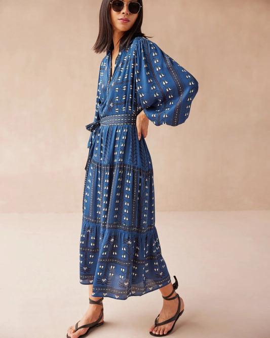 Emery Maxi in Malva Indigo