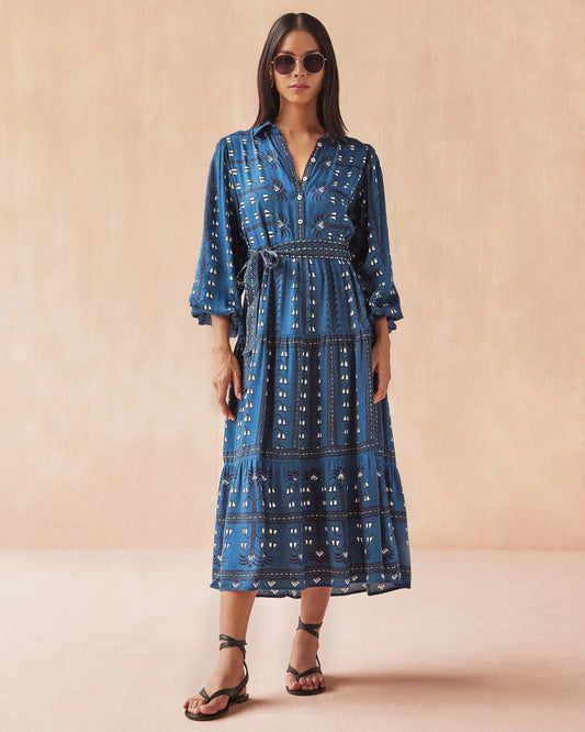 Emery Maxi in Malva Indigo