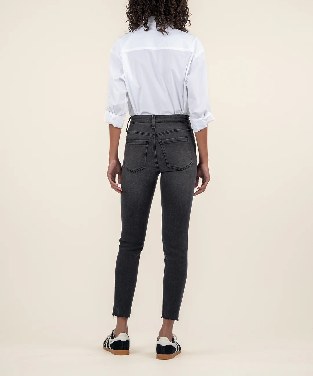 Charlize High Rise Fab Ab in Faded Black