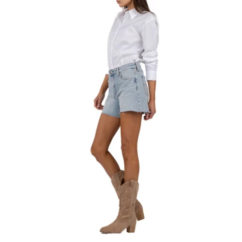 Jane High Rise Long Short in Deep Vintage