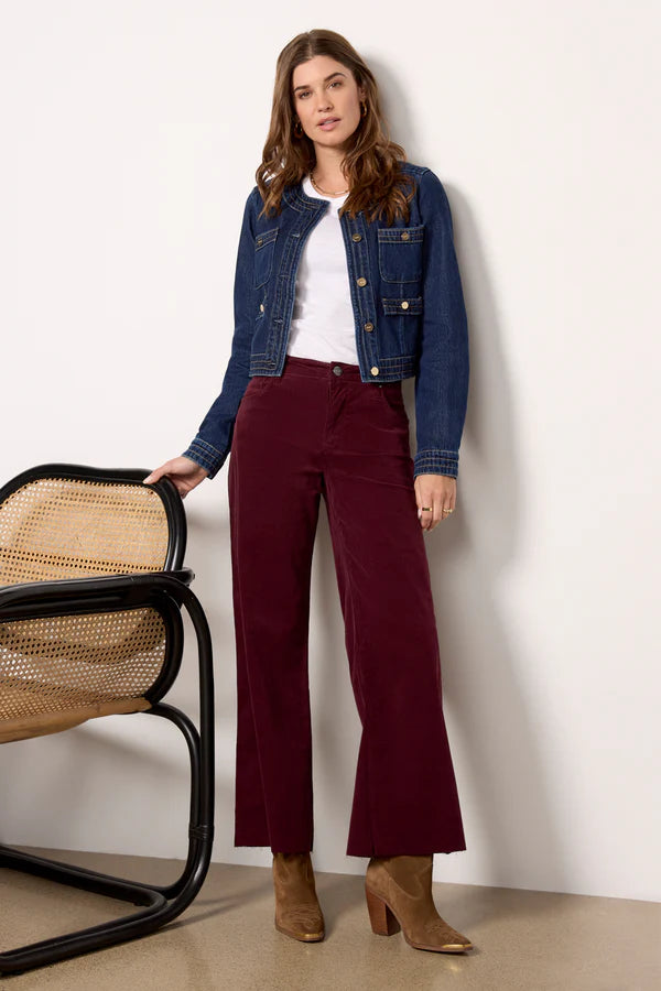 Meg High Rise Fab in Dark Plum
