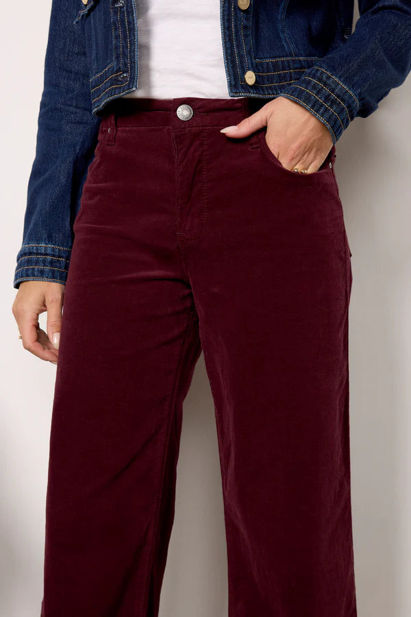 Meg High Rise Fab in Dark Plum